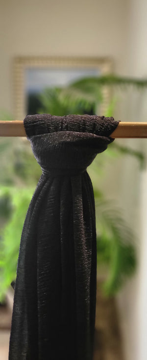 Crushed chiffon scarf