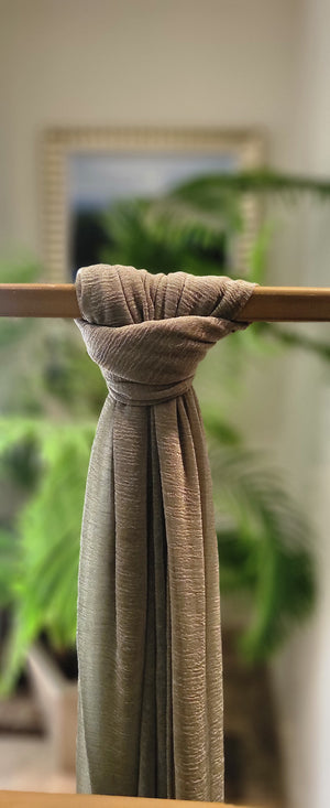 Crushed chiffon scarf