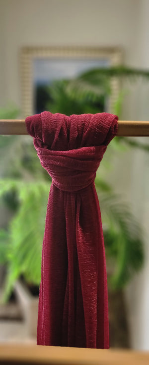 Crushed chiffon scarf
