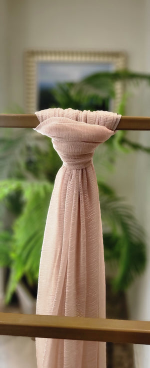Crushed chiffon scarf