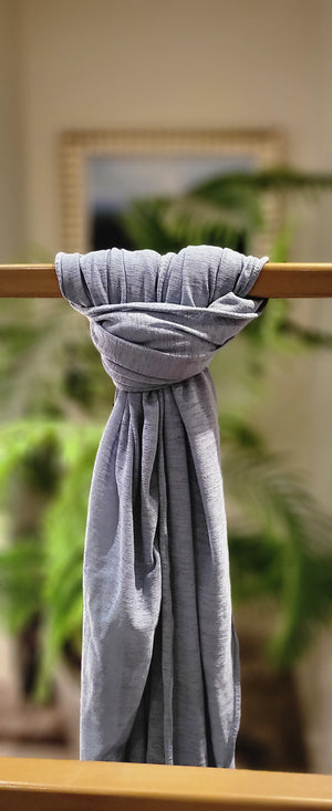 Silk crepe scarf