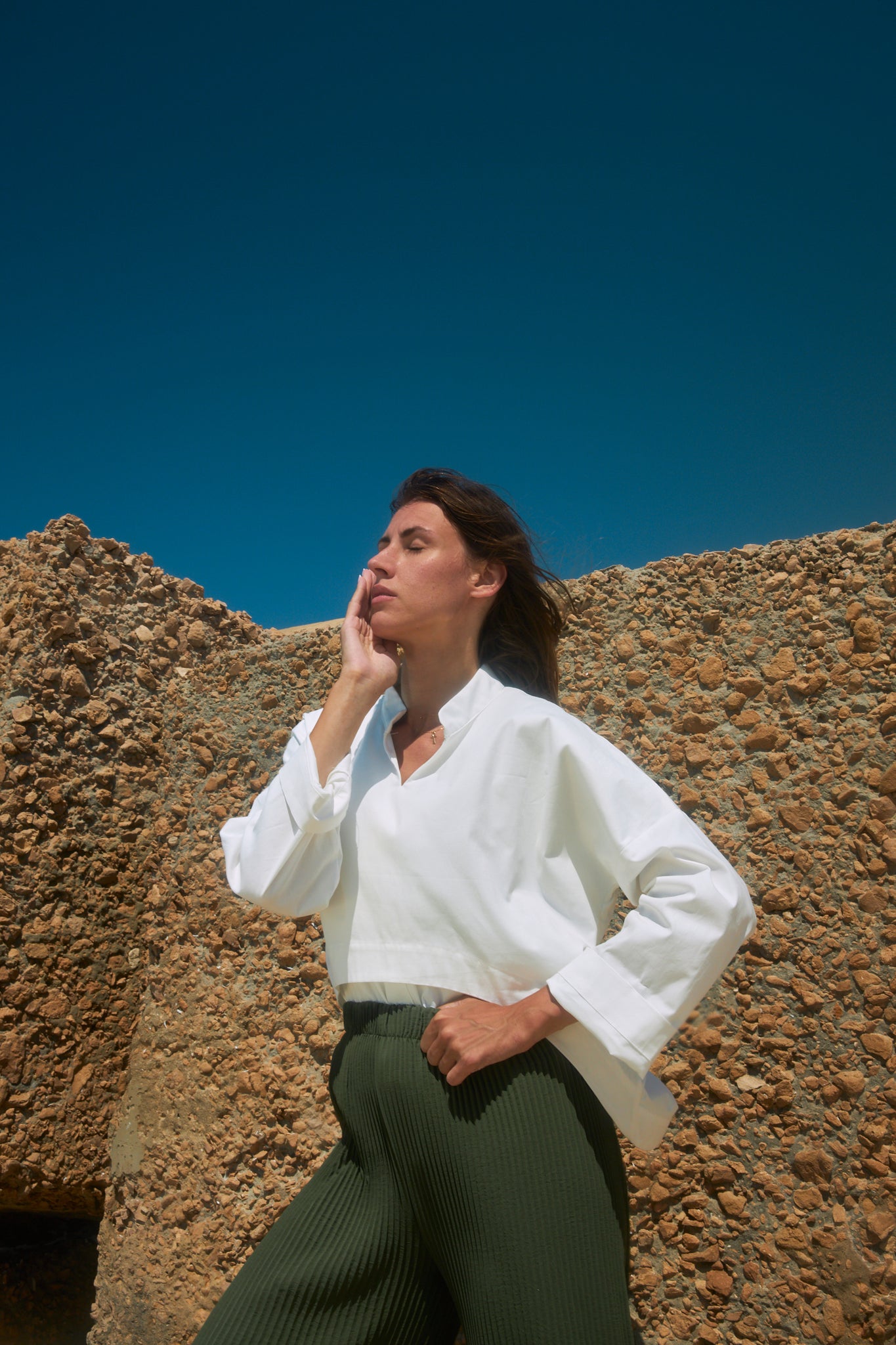 The cropped shirt