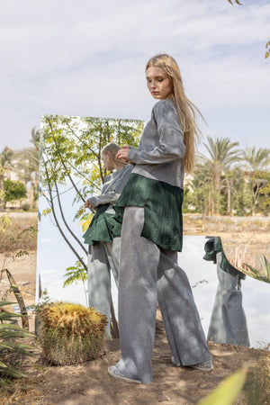 The peplum knit set