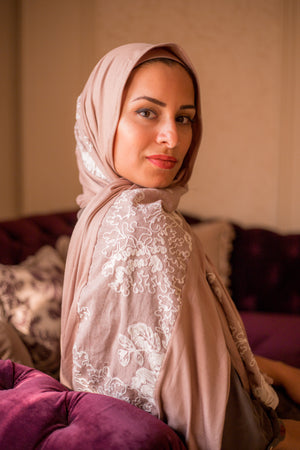 The embelished scarf