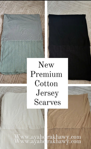 Cotton*tulle scarf